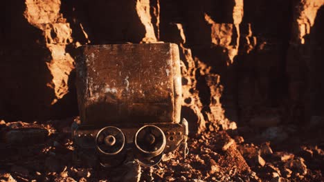Verlassener-Goldminenwagen,-Mit-Dem-Während-Des-Goldrauschs-Erz-Transportiert-Wurde